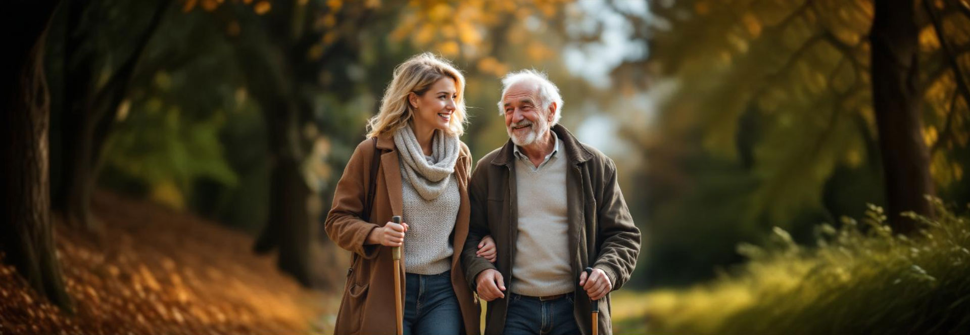 Tochter und Vater freuen sich über die Vorteile einer Tagespflege und genießen die gemeinsame Zeit
